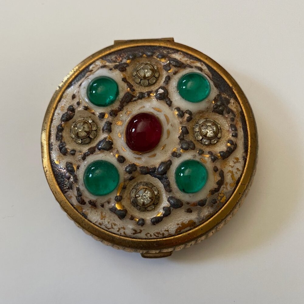 Vintage Jeweled Compact